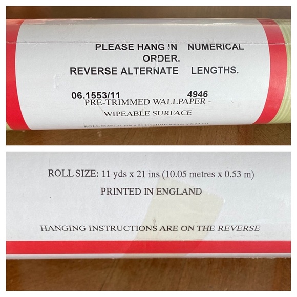 Brunschwig Fils Chartwell Jaspe Wallpaper Double Roll 11 Yards x 21” Celadon VTG - Picture 4 of 6